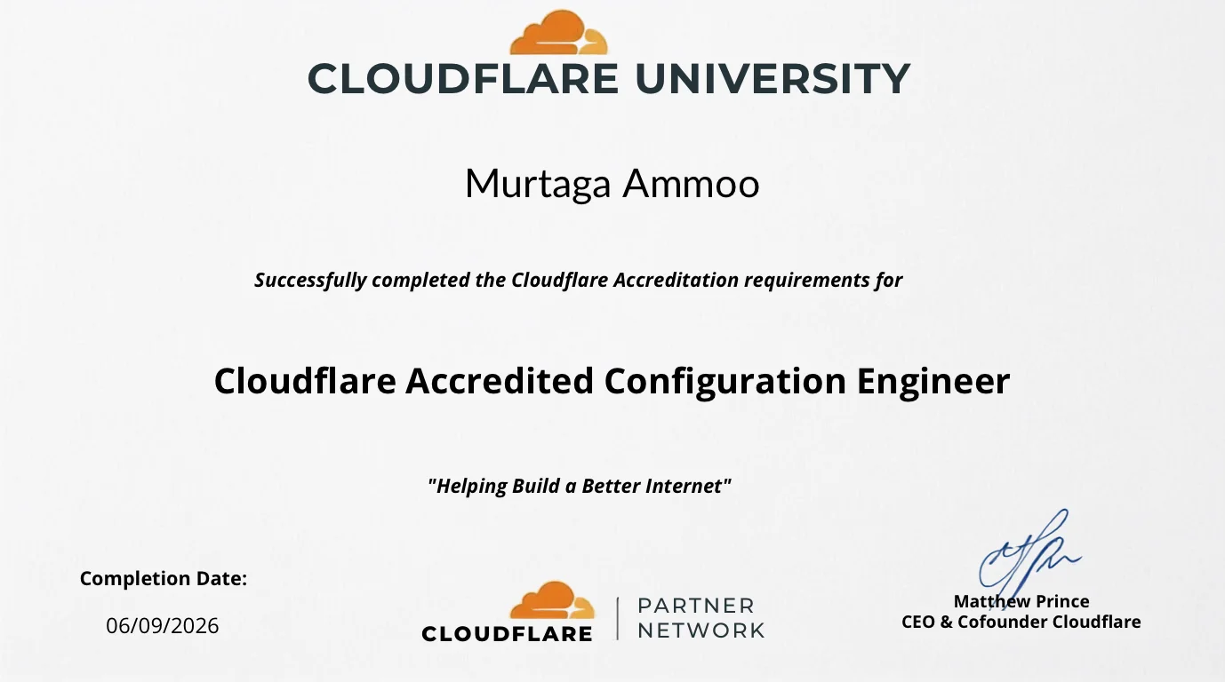 Cloudflare Certificate